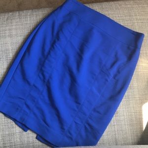 Cobalt Pencil Skirt